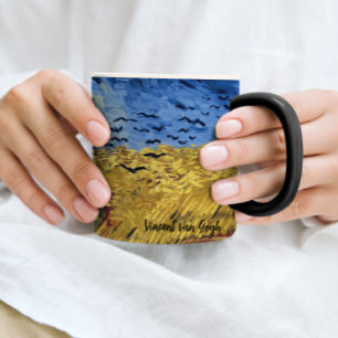 Champ de roues avec corbeaux Vincent van Gogh Mug