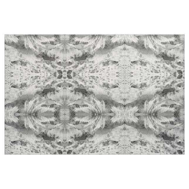 Champ de tissu noir et blanc de basalte de photo (Fat Quarter)
