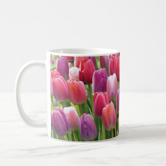 Champ de Tulipes Café Mug (Gauche)
