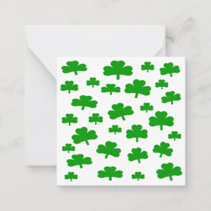 Champ des cartes à notes Shamrocks