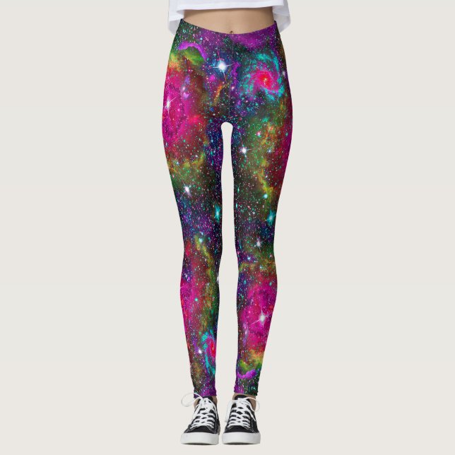 Champ d'étoile atmosphérique sur tous les Leggings (Devant)