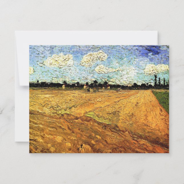 Champ labouré (les Sillons) de Vincent van Gogh (Devant)