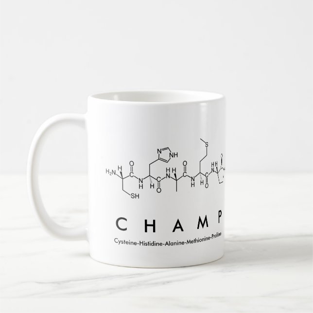 Champ peptide nom mug (Gauche)