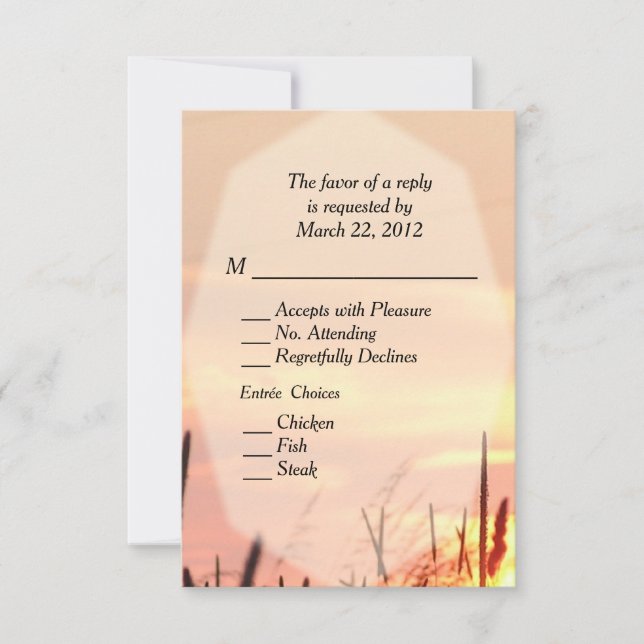 Champ Sunset RSVP w Menu Choix (Devant)