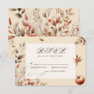 Champagne Automne Moisson Mariage RSVP Botanique