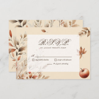 Champagne Automne Moisson Mariage RSVP Botanique