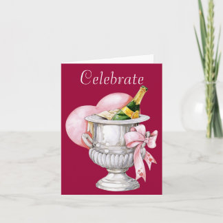 Champagne - Carte de voeux Mariage en fête