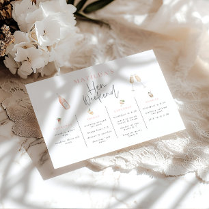 Champagne de cocktail d'aquarelle en fin de semain