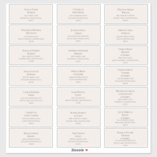 Champagne Étiquettes de adresse invités