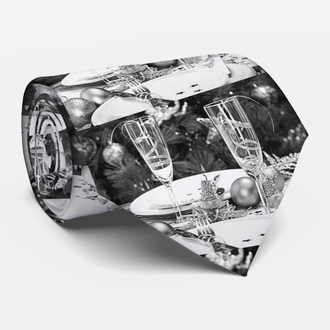 ***CHAMPAGNE NOËL & NOUVELLE ANNÉE*** CRAVATE (Roulé)
