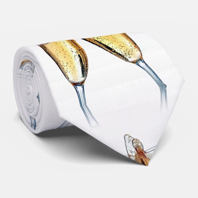 ***CHAMPAGNE NOËL & NOUVELLE ANNÉE*** CRAVATE (Roulé)