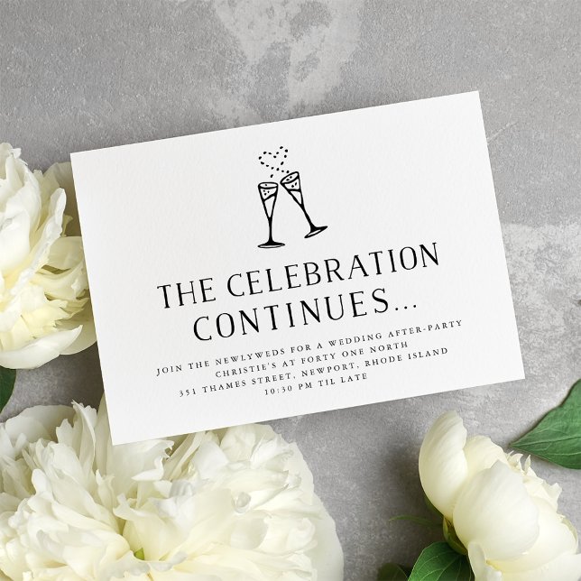 Champagne Pop | Wedding After Party Invitation (Créateur téléchargé)