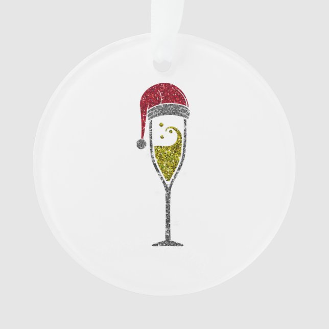 Champagne Prosecco pétillant Noël hiver (devant)