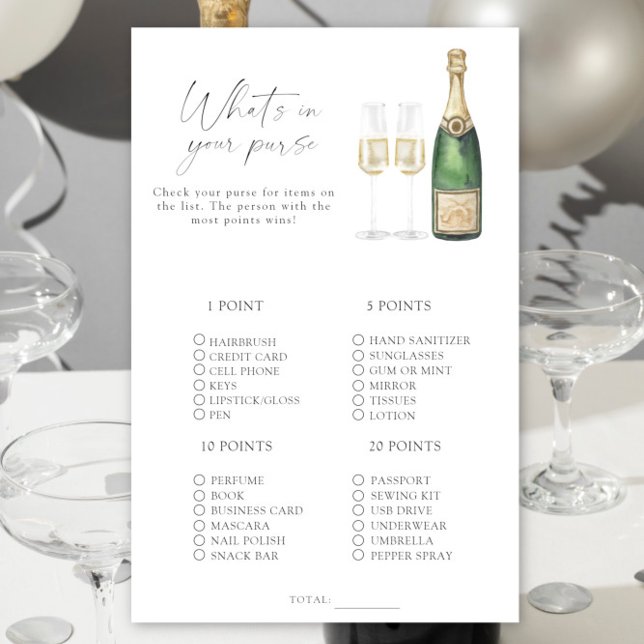 Champagne - Qu'y a-t-il dans votre jeu de sacs à m (Créateur téléchargé)