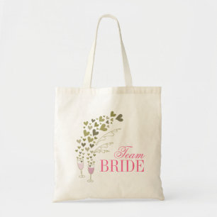 Champagne rose encourage le sac fourre-tout