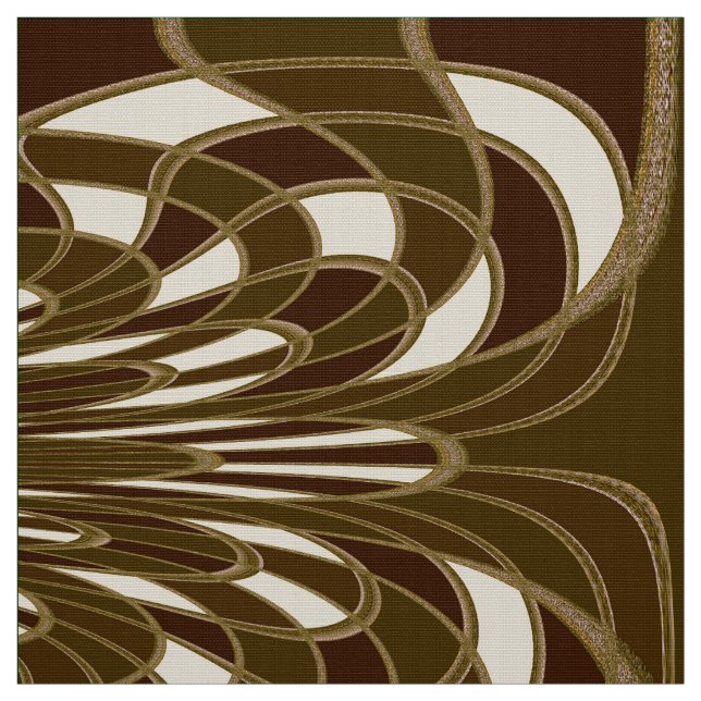 Champignon, Abstrait - Brun - Tissu (Échantillon)