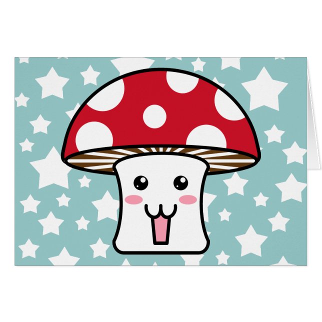 Champignon de Kawaii (Devant horizontal)