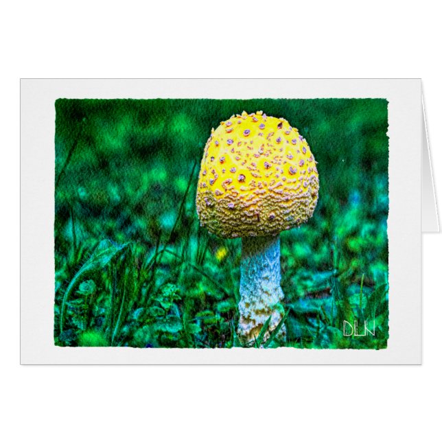 Champignon jaune/Nature/Aquarelle (Devant Horizontal)