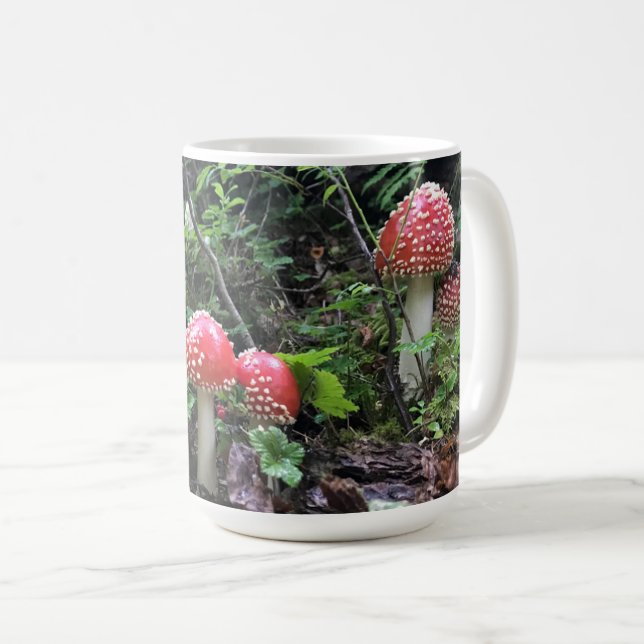 Champignons Amanita Muscaria - 15 oz. Mug (Devant droit)