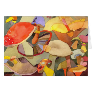 Champignons colorés : Carte blanche