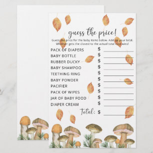 Champignons d'automne Jeu de devinette de prix p