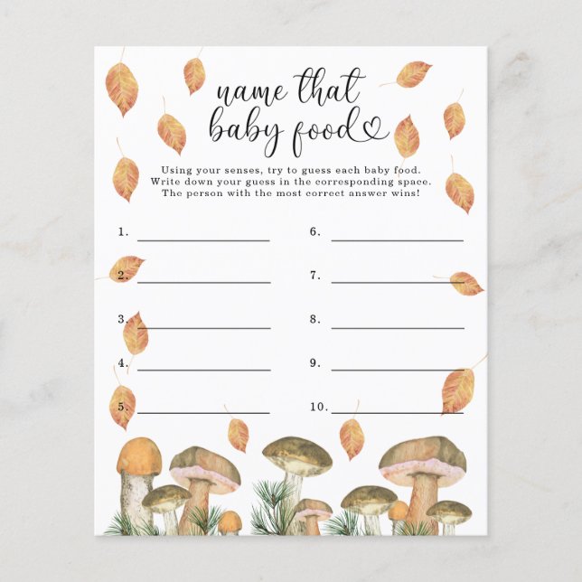 Champignons de forêt - Nom de ce jeu d'aliments po (Devant)