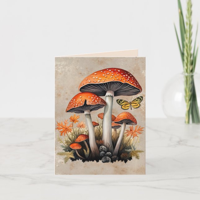 Champignons de la forêt automnale orange (Devant)