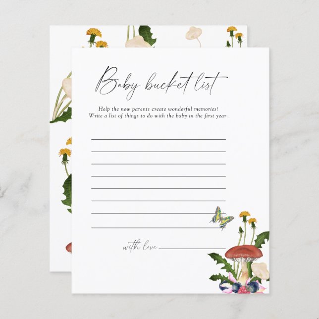 champignons de la forêt d'automne - Baby bucket li (Devant / Derrière)