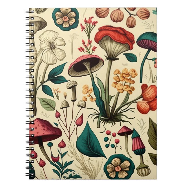 Champignons des bois Carnet de la spirale (Devant)