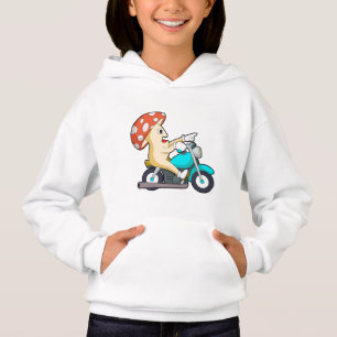Champignons en moto avec moto