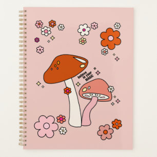 Champignons Et Fleurs Pêchent Art Retro les années