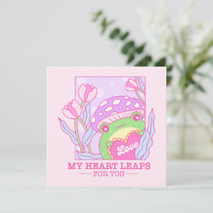 Champignons et grenouilles mignons - My Heart Leap