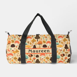 Champignons Jardin Crème Duffel Sac