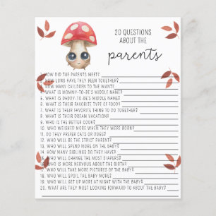Champignons mignons - 20 Questions sur les parents