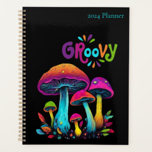 Champignons psychédéliques colorés-