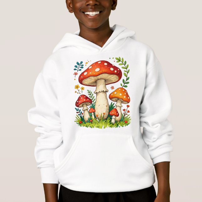 Champignons sauvages et fleurs dans la nature de l (Devant)