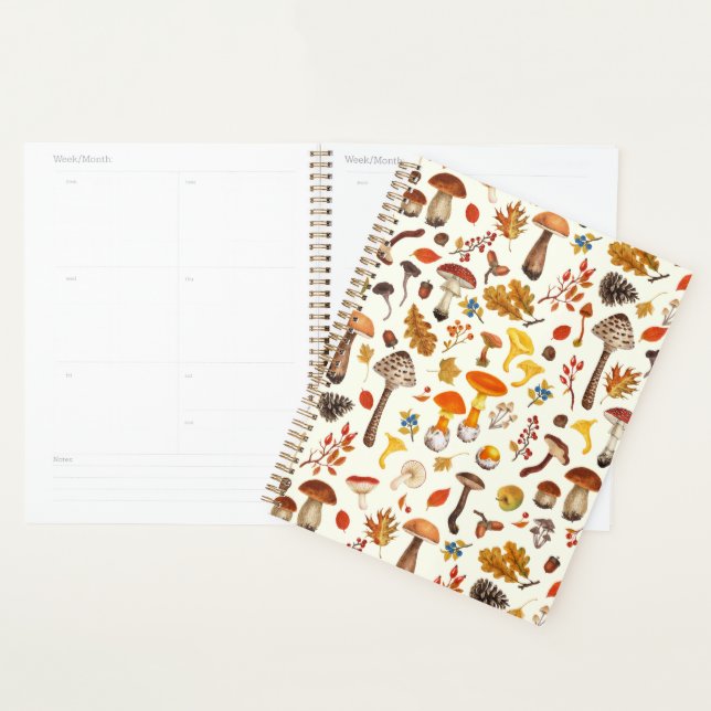 Champignons sauvages sur blanc (Devant avec enveloppe)