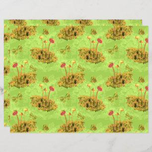 Champignons sur la mousse