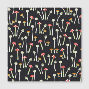 Champignons vintages d'automne design motif.