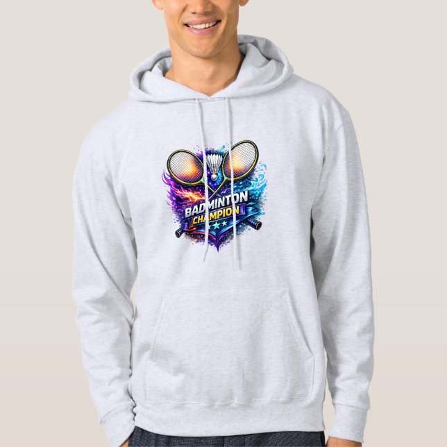 Champion de Badminton Graphique Sweat à Capuche Ad (Devant)