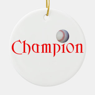 CHAMPION DE BASE-BALL - ORNEMENT DE NOËL