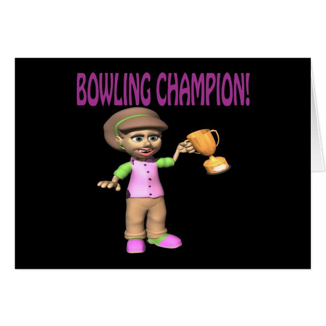 Champion de bowling de femme (Devant horizontal)