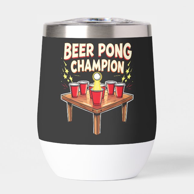 Champion de la bière Pong Ping Pong Boire (Avant)