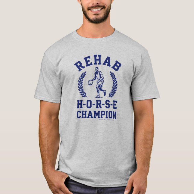 Champion de la rééducation du CHEVAL - T-Shirt (Devant)