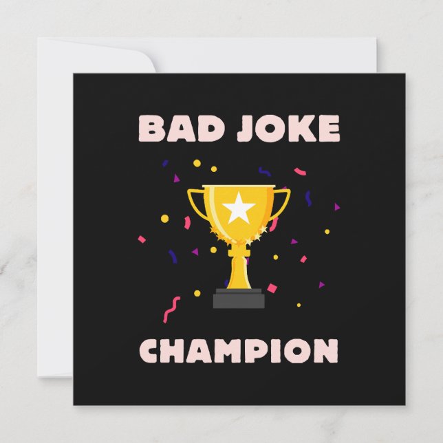 Champion de mauvaise blague (Devant)