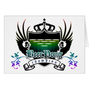 champion de pong de bière royal crest