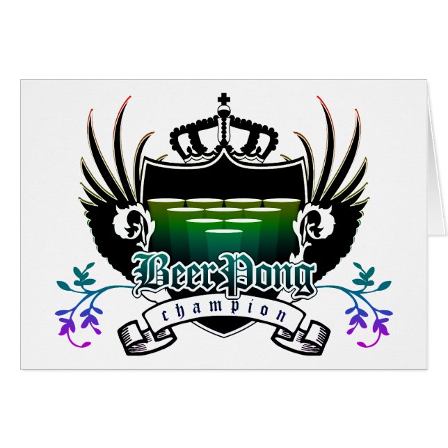 champion de pong de bière royal crest (Devant horizontal)