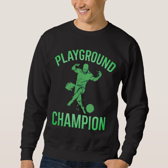 Champion de terrain de jeu Sweatshirt noir (Devant)