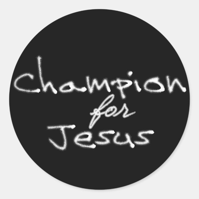 Champion des Stickers Jésus (Devant)