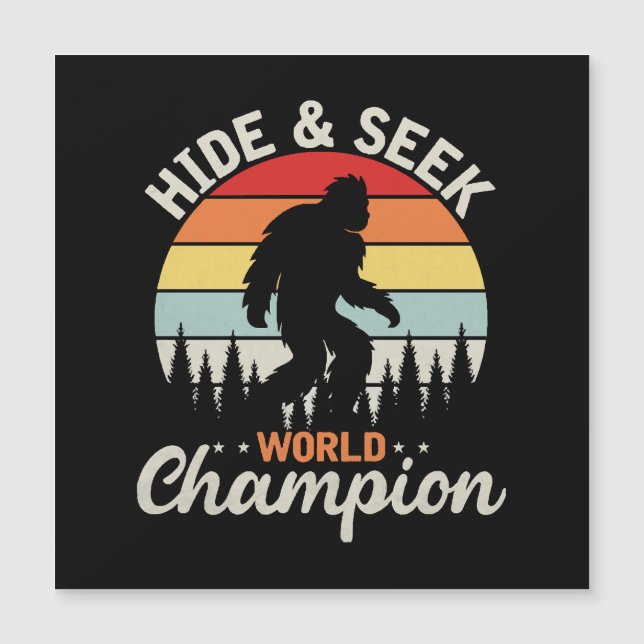 Champion du Monde de Cache-Cache Sasquatch (Devant)